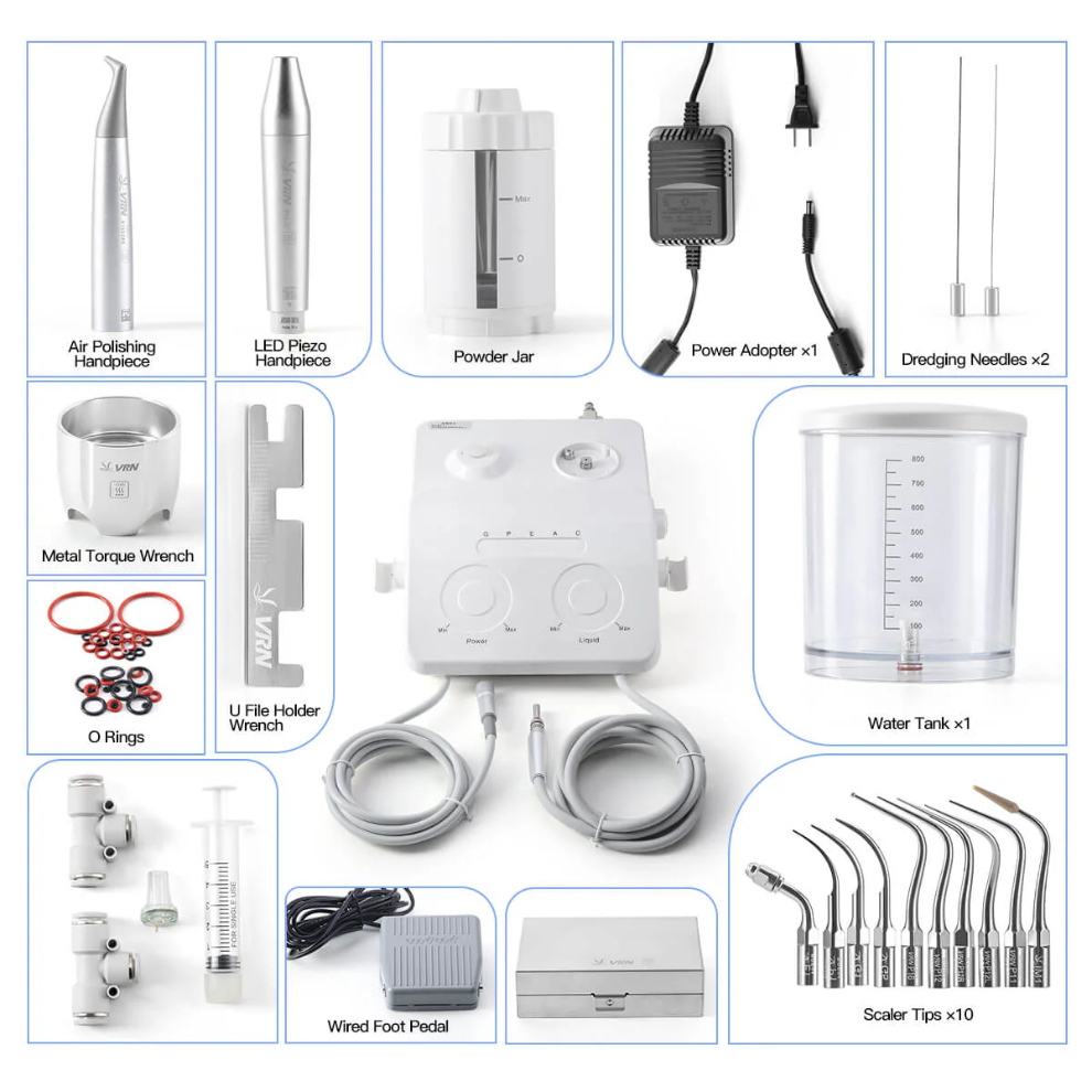 VRN® DQ-40 Periodontal Treatment Device With Ultrasonic Scaler and Dental Air Polisher